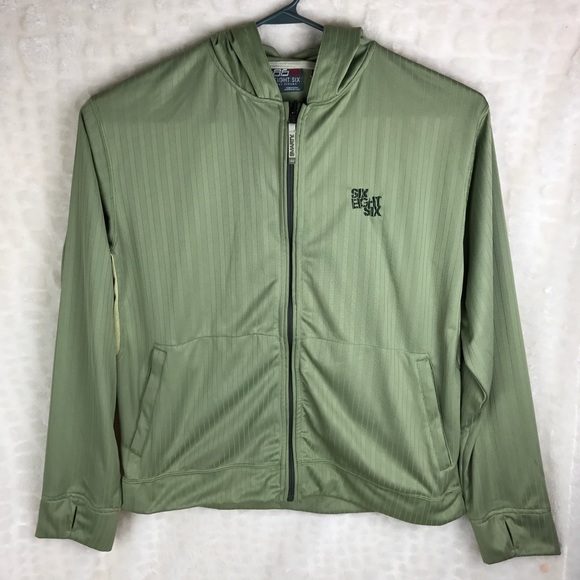 686 Smarty Green Zip Jacket Thumb Holes L NWOT - Picture 3 of 8
